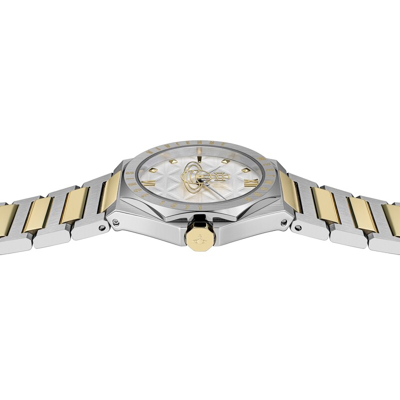 Main Image 4 of Vivienne Westwood The Aldgate White Dial & Two Tone Stainless Steel Bracelet Watch