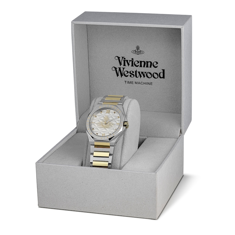 Main Image 7 of Vivienne Westwood The Aldgate White Dial & Two Tone Stainless Steel Bracelet Watch