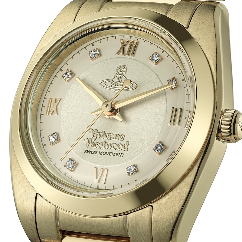 Main Image 2 of Vivienne Westwood The Tavistock Champagne Sunray Dial & Gold Tone Bracelet Watch