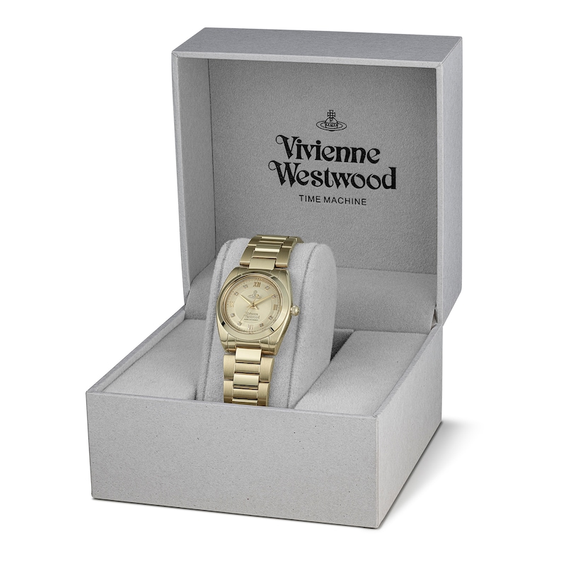 Main Image 7 of Vivienne Westwood The Tavistock Champagne Sunray Dial & Gold Tone Bracelet Watch