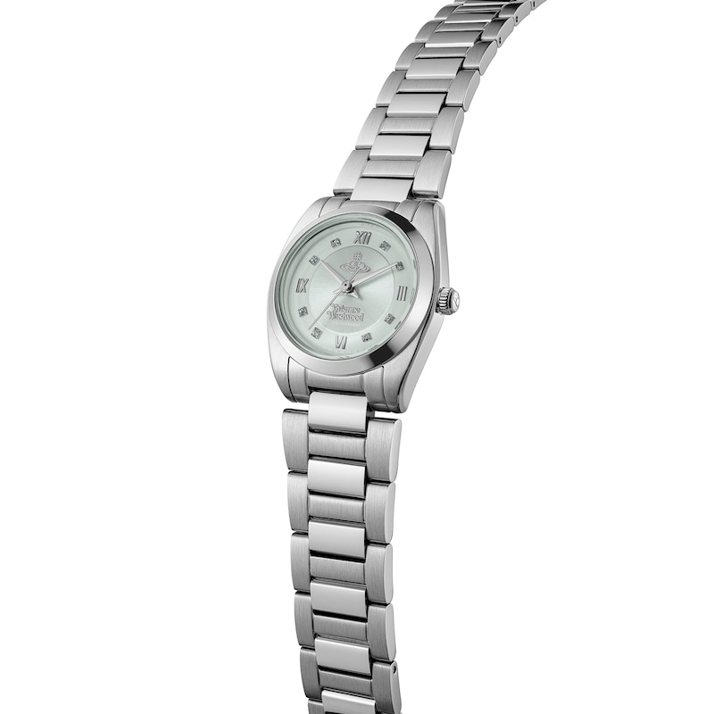 Main Image 3 of Vivienne Westwood The Tavistock Pale Green Sunray Dial & Stainless Steel Bracelet Watch