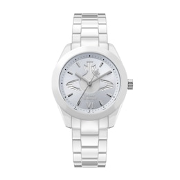 Vivienne Westwood Fenchurch Ceramica Light Blue Dial & White Ceramic Bracelet Watch
