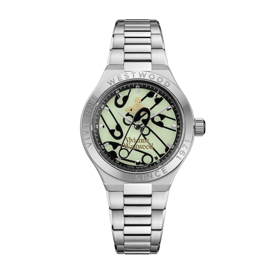 Men's Vivienne Westwood Berwick Light Green Dial & Stainless Steel Bracelet Watch