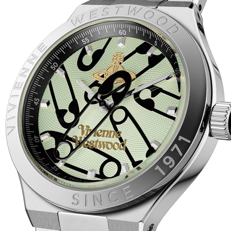 Main Image 2 of Vivienne Westwood Berwick Light Green Dial & Stainless Steel Bracelet Watch