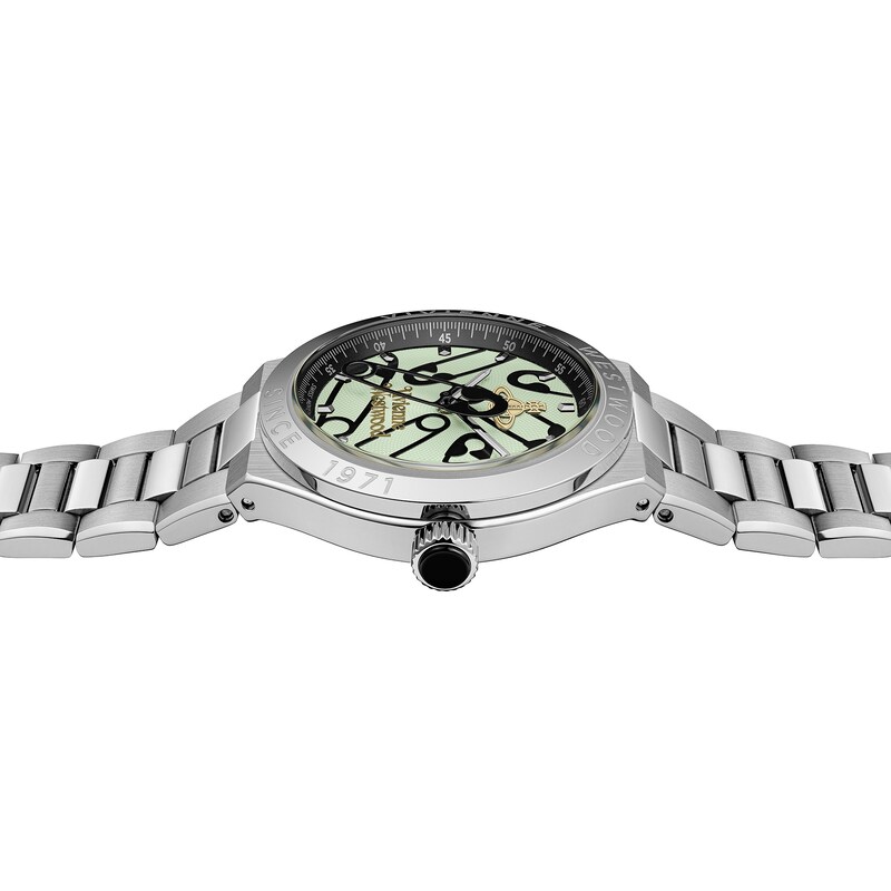 Main Image 4 of Vivienne Westwood Berwick Light Green Dial & Stainless Steel Bracelet Watch