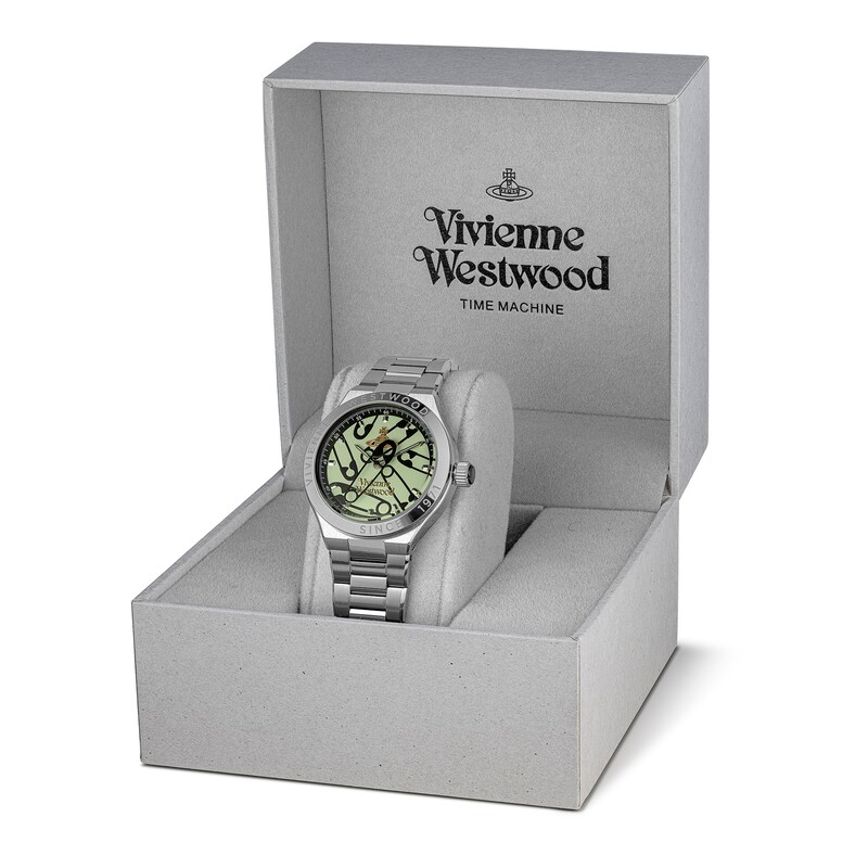 Main Image 7 of Vivienne Westwood Berwick Light Green Dial & Stainless Steel Bracelet Watch