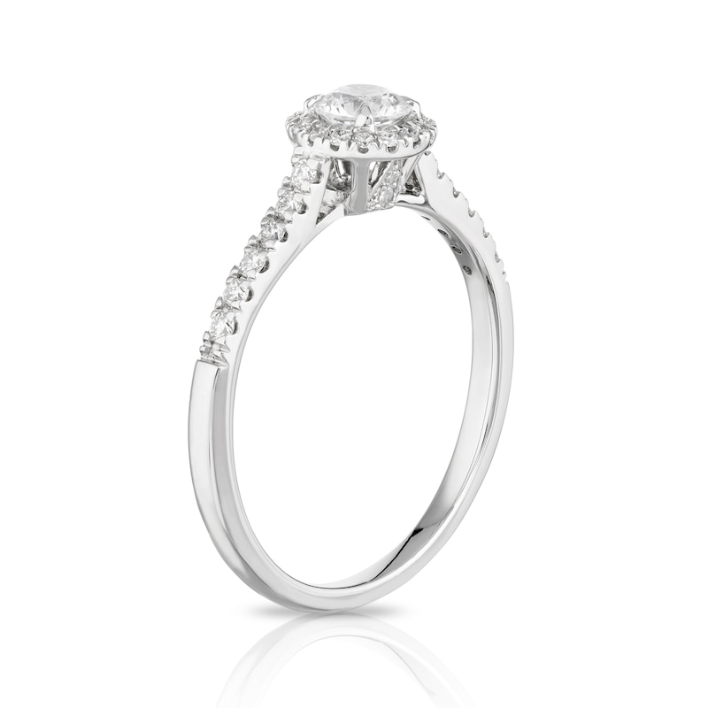 Eternal Diamond 18ct White Gold 0.50ct Total Round Halo Ring