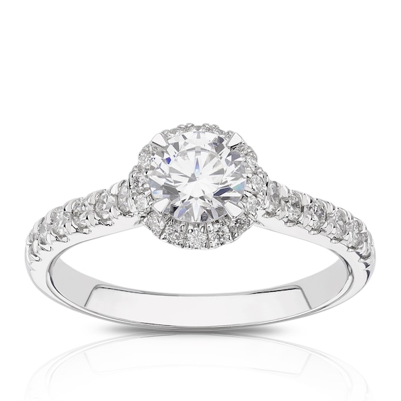 Eternal Diamond 18ct White Gold 1ct Total Round Halo Ring