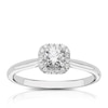 Thumbnail Image 0 of Eternal Diamond 18ct White Gold 0.40ct Total Halo Ring