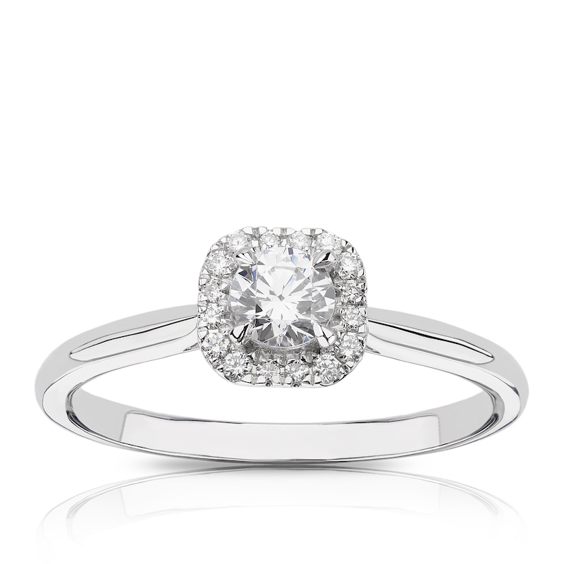 Eternal Diamond 18ct White Gold 0.40ct Total Halo Ring