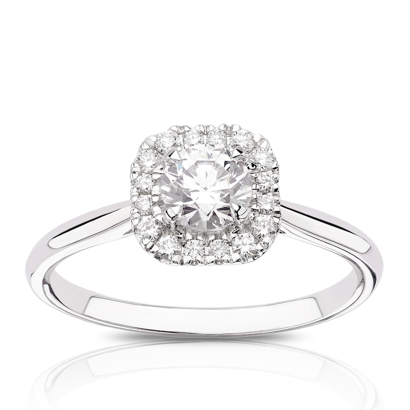 Eternal Diamond 18ct White Gold 0.66ct Total Halo Ring