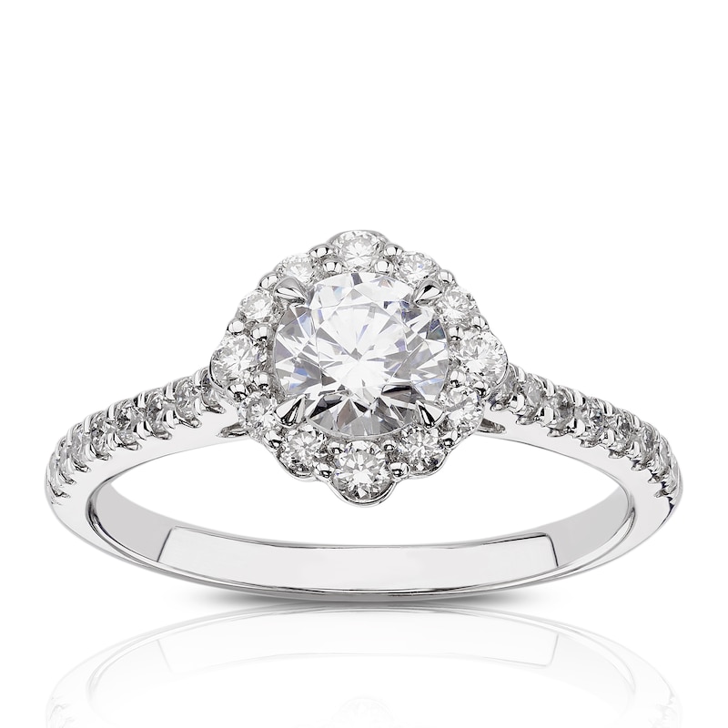 Eternal Diamond Platinum 1ct Total Halo Ring