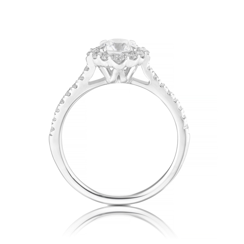 Main Image 3 of Engagement Ring Eternal Diamond Platinum 1ct Total Halo Ring