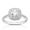 Thumbnail Image 1 of Engagement Ring Eternal Diamond Platinum 1.25ct Total Double Halo Ring