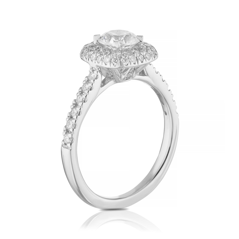 Main Image 2 of Engagement Ring Eternal Diamond Platinum 1.25ct Total Double Halo Ring
