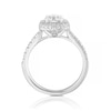 Thumbnail Image 3 of Engagement Ring Eternal Diamond Platinum 1.25ct Total Double Halo Ring