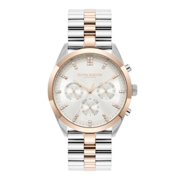 Olivia Burton City Classic 38mm Stainless Steel & Rose Gold Tone Multifunction Watch