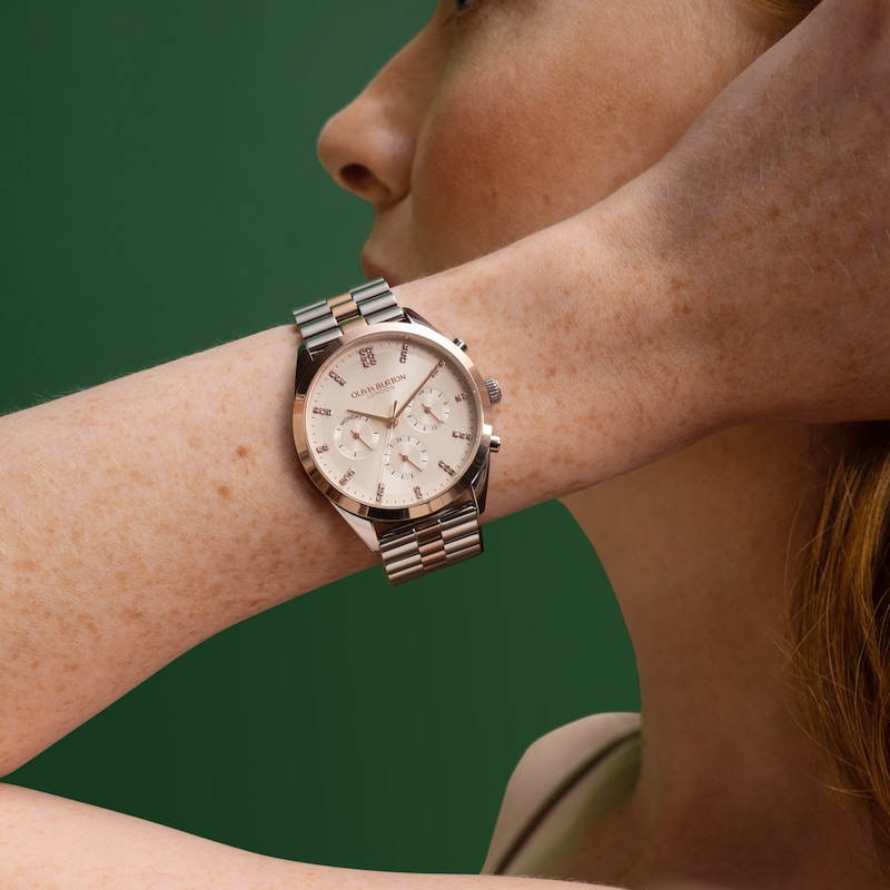 Main Image 3 of Olivia Burton City Classic 38mm Stainless Steel & Rose Gold Tone Multifunction Watch