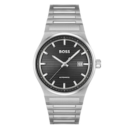 BOSS Candor 41mm Automatic Black Dial & Stainless Steel Bracelet Watch