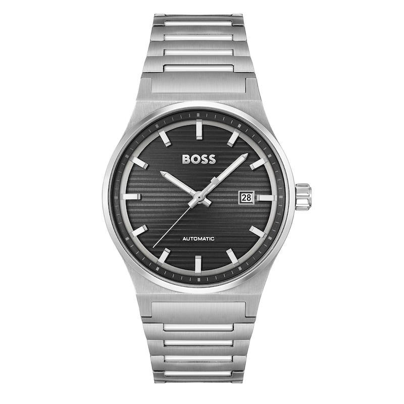 Main Image 1 of BOSS Candor 41mm Automatic Black Dial & Stainless Steel Bracelet Watch
