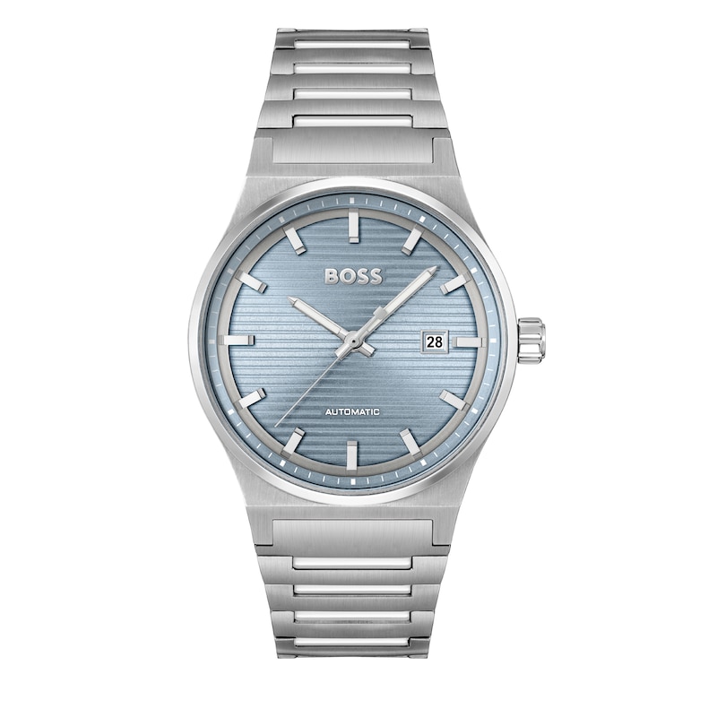 Main Image 1 of BOSS Candor 41mm Automatic Blue Dial & Stainless Steel Bracelet Watch