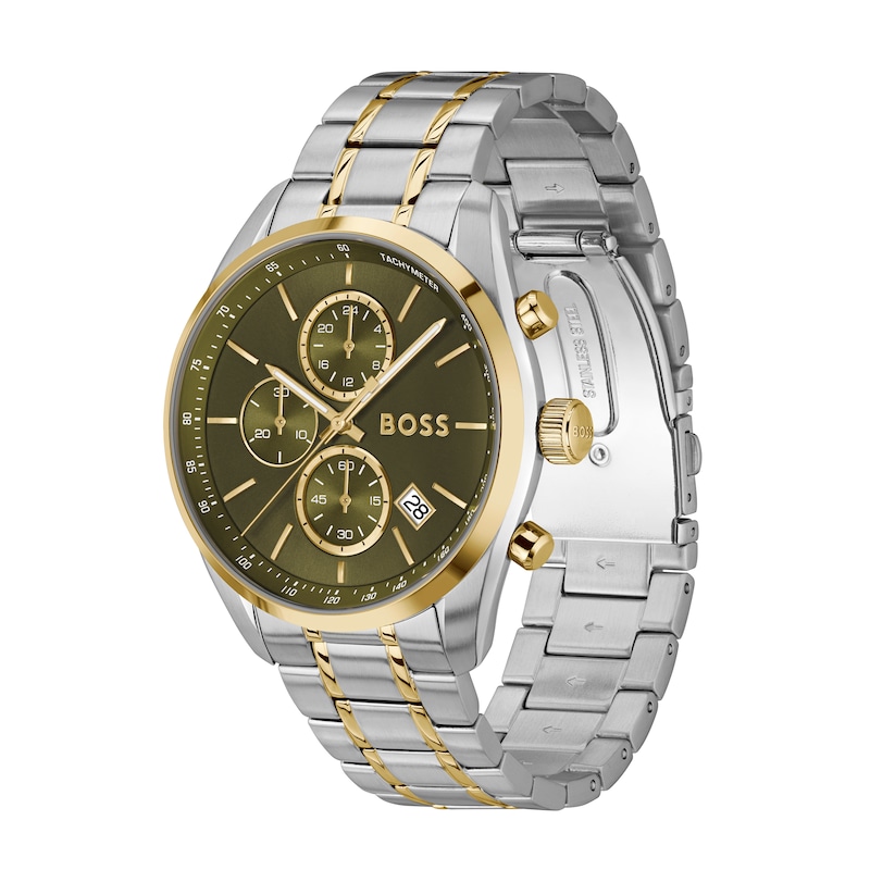 Main Image 3 of BOSS Grand Prix 44mm Two Tone Bracelet Watch