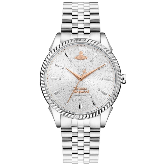 Vivienne Westwood Seymour 38mm Silver Dial & Stainless Steel Bracelet Watch
