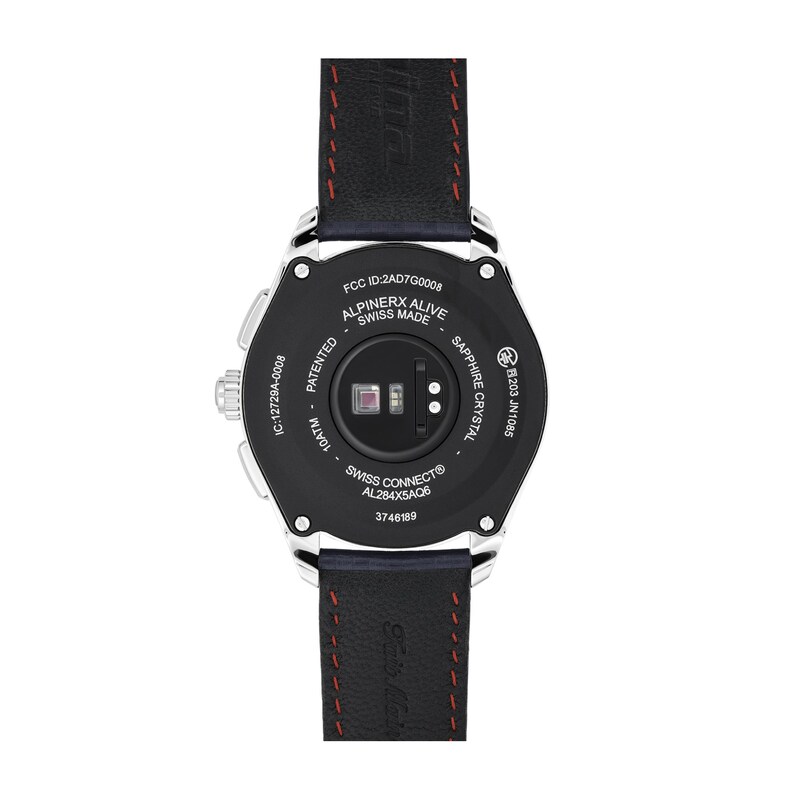 Alpina Alpiner X Alive Blue Leather Strap Smartwatch