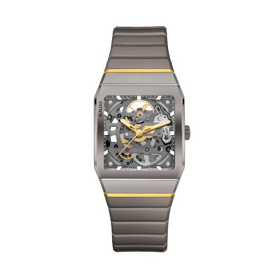 Rado Anatom 32.5mm Automatic Skeleton Dial and Grey Ceramic Stainless Steel Bracelet Watch