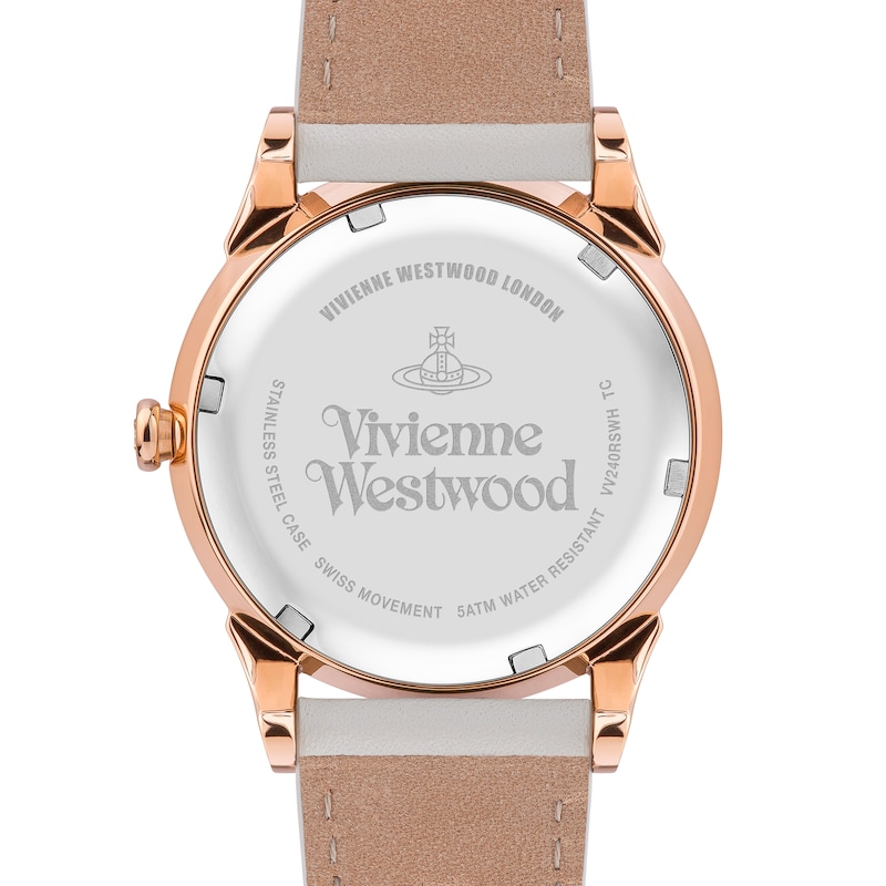 Vivienne Westwood Seymour Ladies' Nude Leather Strap Watch