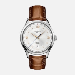 Montblanc Heritage Men’s Brown Leather Strap Watch
