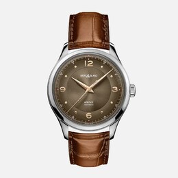 Montblanc Heritage Men’s Brown Leather Strap Watch