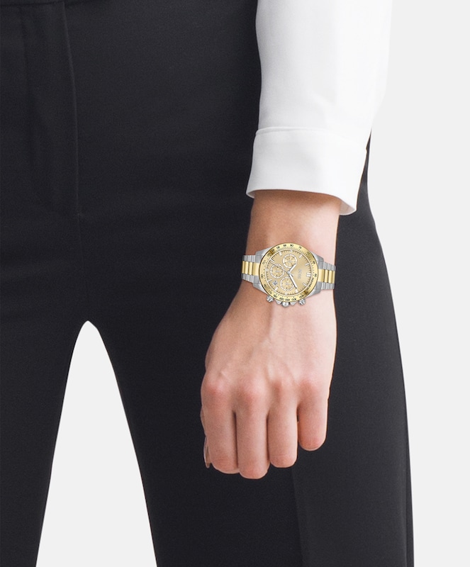 BOSS Novia Crystal Ladies' Two-Tone Watch