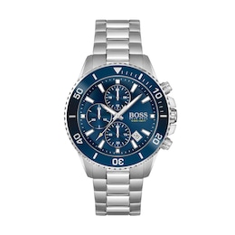 BOSS Admiral Blue Dial & Stainless Steel Mesh Bracelet Watch