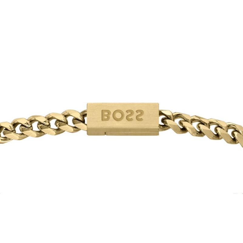 BOSS Chain Men's Yellow Gold-Tone 7 Inch Bracelet