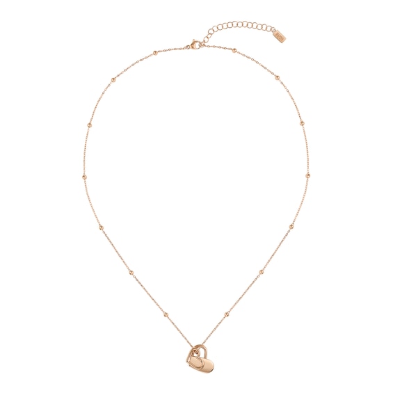 BOSS SOULMATE Ladies’ Heart Rose Gold Tone Pendant