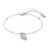 Thumbnail Image 1 of BOSS SOULMATE Ladies' Crystal Heart Stainless Steel Bracelet