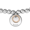 Thumbnail Image 1 of BOSS Medallion Ladies' Two-Tone Beaded Bracelet