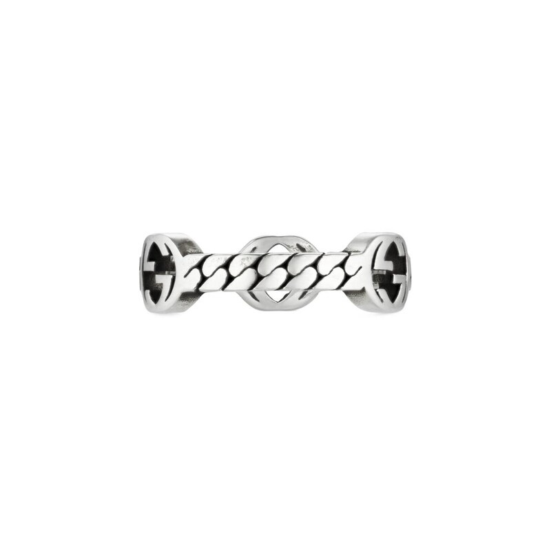 Gucci Interlocking G Silver Size P Ring