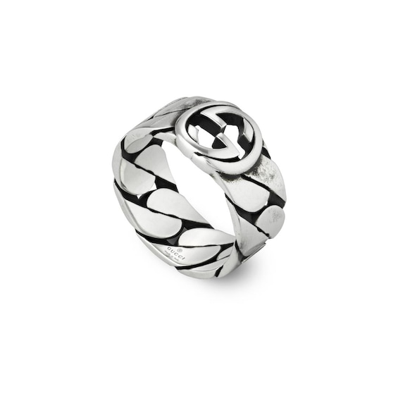 Gucci Interlocking G Silver Size S Ring