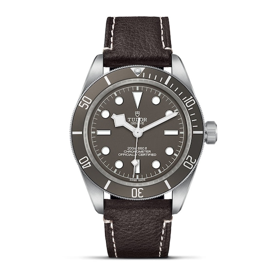 Men's Tudor Black Bay 58 925 Brown Leather Strap Watch