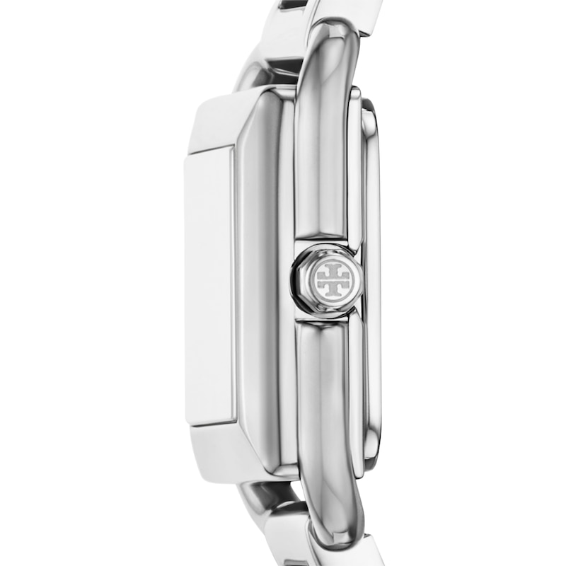 Main Image 3 of Tory Burch Kira Small Pink Dial & Two Tone Bracelet Watch