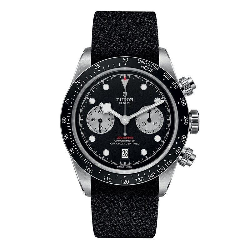 Main Image 1 of Tudor Black Bay Chronograph Men's Black Fabric Strap Watch