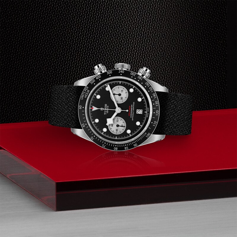 Tudor Black Bay Chronograph Men's Black Fabric Strap Watch