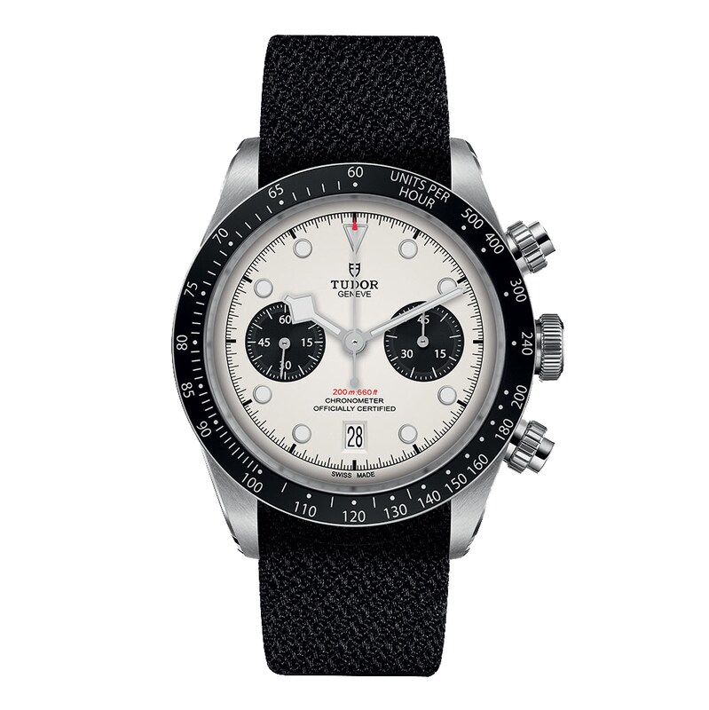 Tudor Black Bay Chronograph Men's Black Fabric Strap Watch