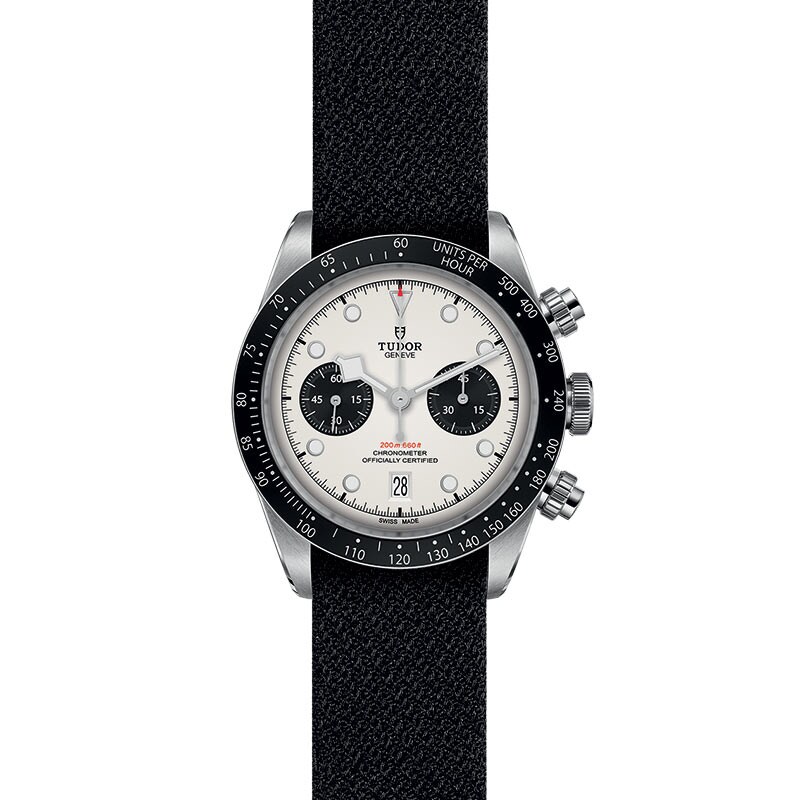 Tudor Black Bay Chronograph Men's Black Fabric Strap Watch