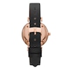 Thumbnail Image 1 of Emporio Armani Ladies' Crystal Dial Black Leather Strap Watch