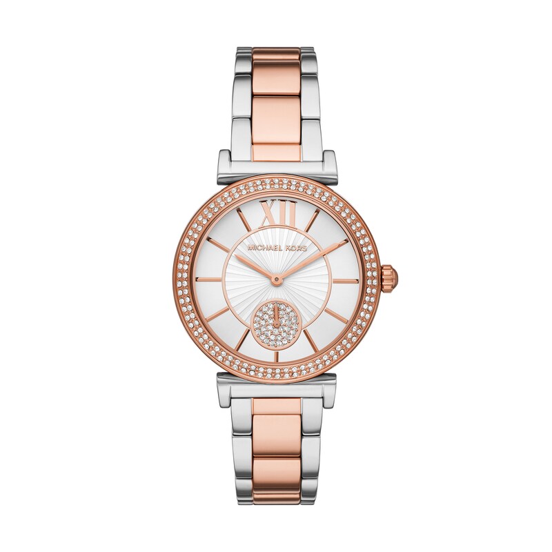 Michael Kors Mini Abbey Ladies' Two Tone Bracelet Watch