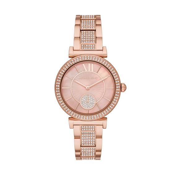 Michael Kors Abbey Ladies’ Rose Gold Tone Bracelet Watch
