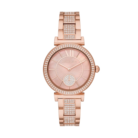Michael Kors Abbey Ladies’ Rose Gold Tone Bracelet Watch